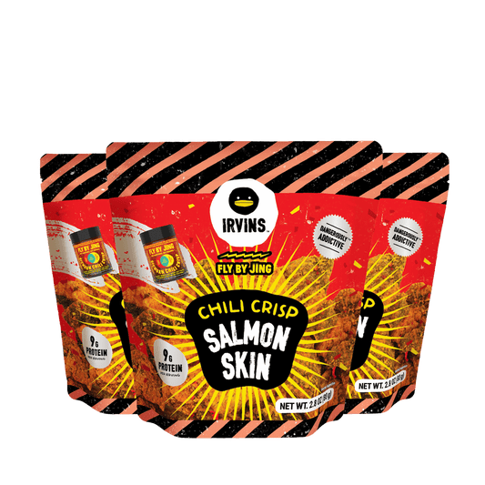 IRVINS x Fly By Jing Chili Crisp Salmon Skin