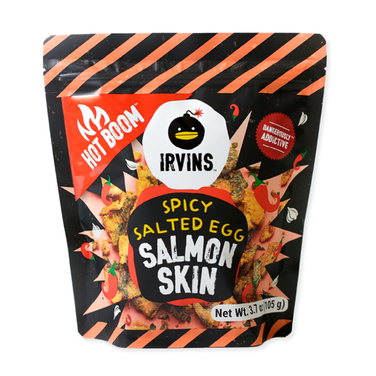 Hot Boom Spicy Salted Egg Salmon Skin Single (3.7 oz)
