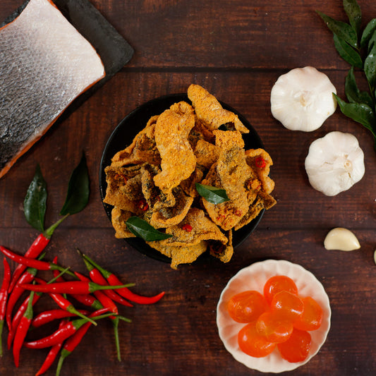 Hot Boom Spicy Salted Egg Salmon Skin (3.3 oz)