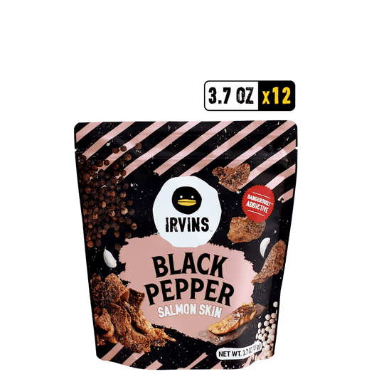 Black Pepper Salmon Skin 12-Pack (3.7 oz)