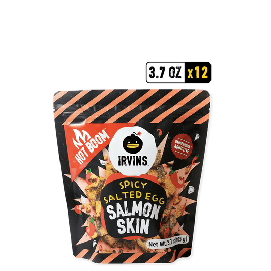 Hot Boom Spicy Salted Egg Salmon Skin 12-Pack (3.7 oz)