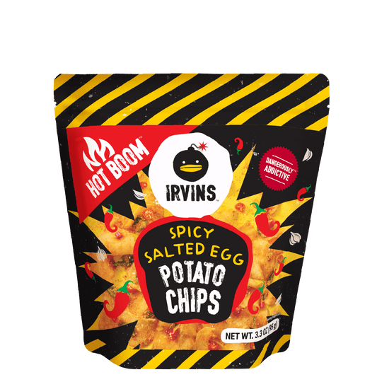 Hot Boom Spicy Salted Egg Potato Chips (3.7 oz)