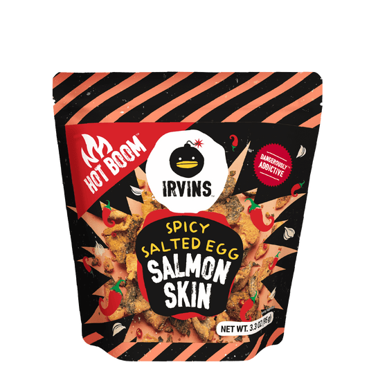 Hot Boom Spicy Salted Egg Salmon Skin (3.3 oz)