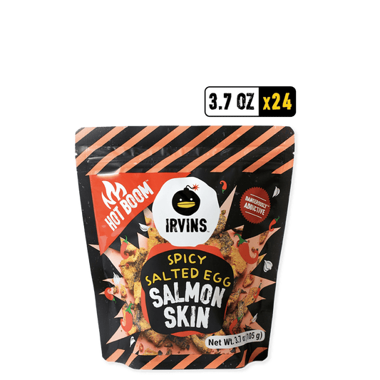 Hot Boom Spicy Salted Egg Salmon Skin 24-Pack (3.7 oz)