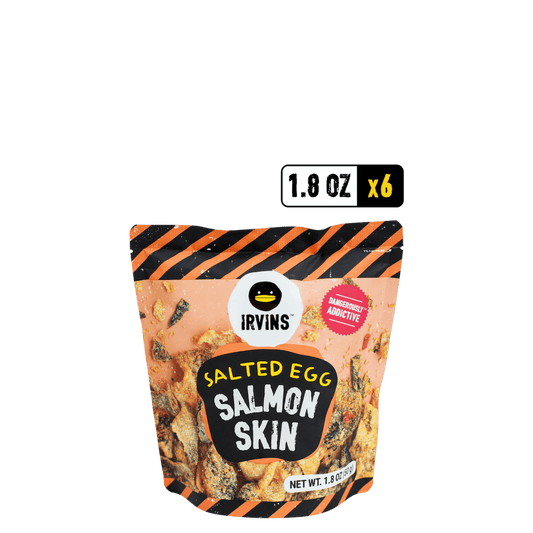 Salted Egg Salmon Skin 6 Pack - Mini (6 packs of 1.8oz bags)