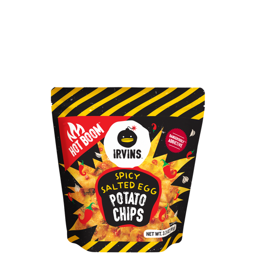 Hot Boom Spicy Salted Egg Potato Chips Single (3.3 oz) (Loyalty)