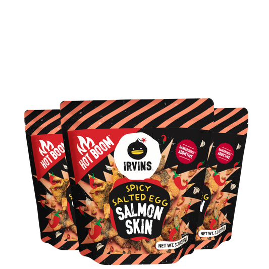 Hot Boom Spicy Salted Egg Salmon Skin (3.3 oz)