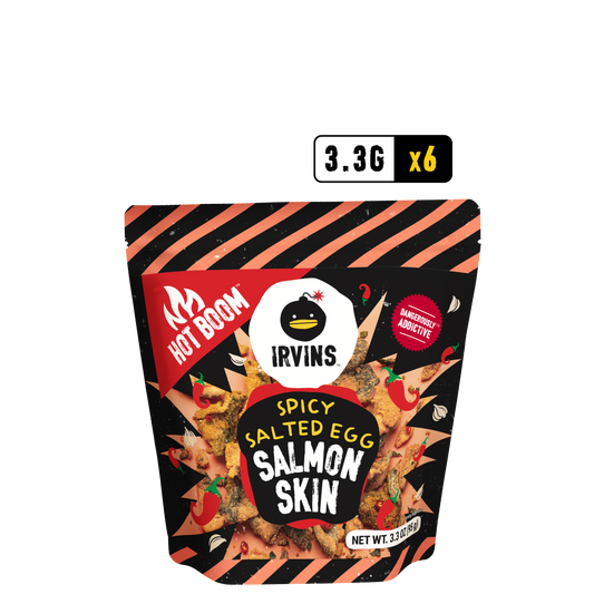 Hot Boom Spicy Salted Egg Salmon Skin (3.3 oz)