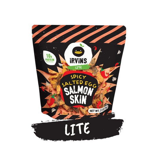 IRVINS LITE Hot Boom Spicy Salted Egg Salmon Skin Single (2.5 oz)