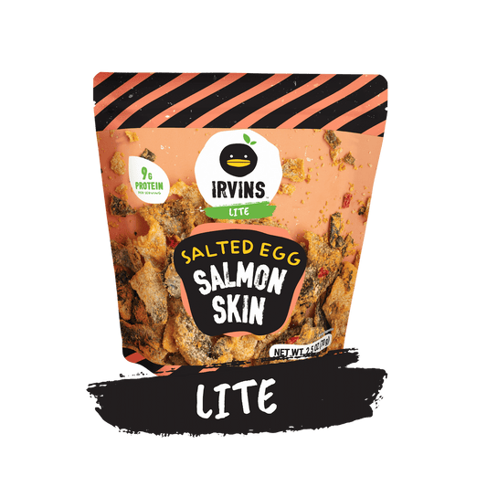 IRVINS LITE Salted Egg Salmon Skin Single (2.5 oz)