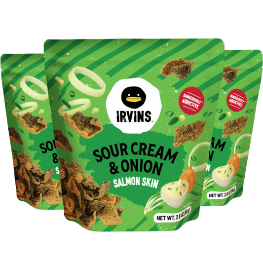 Sour Cream & Onion Salmon Skin 3-Pack (2.8 oz)