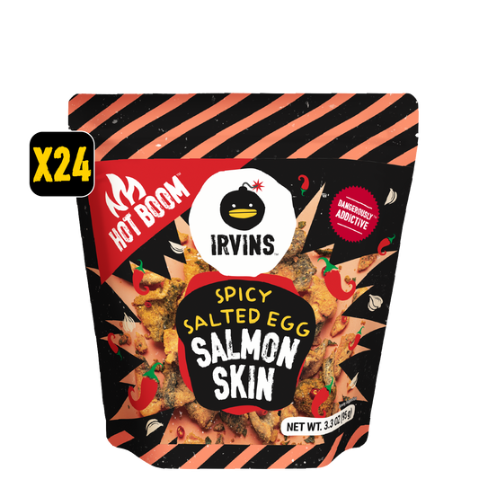 Hot Boom Spicy Salted Egg Salmon Skin (3.3 oz)