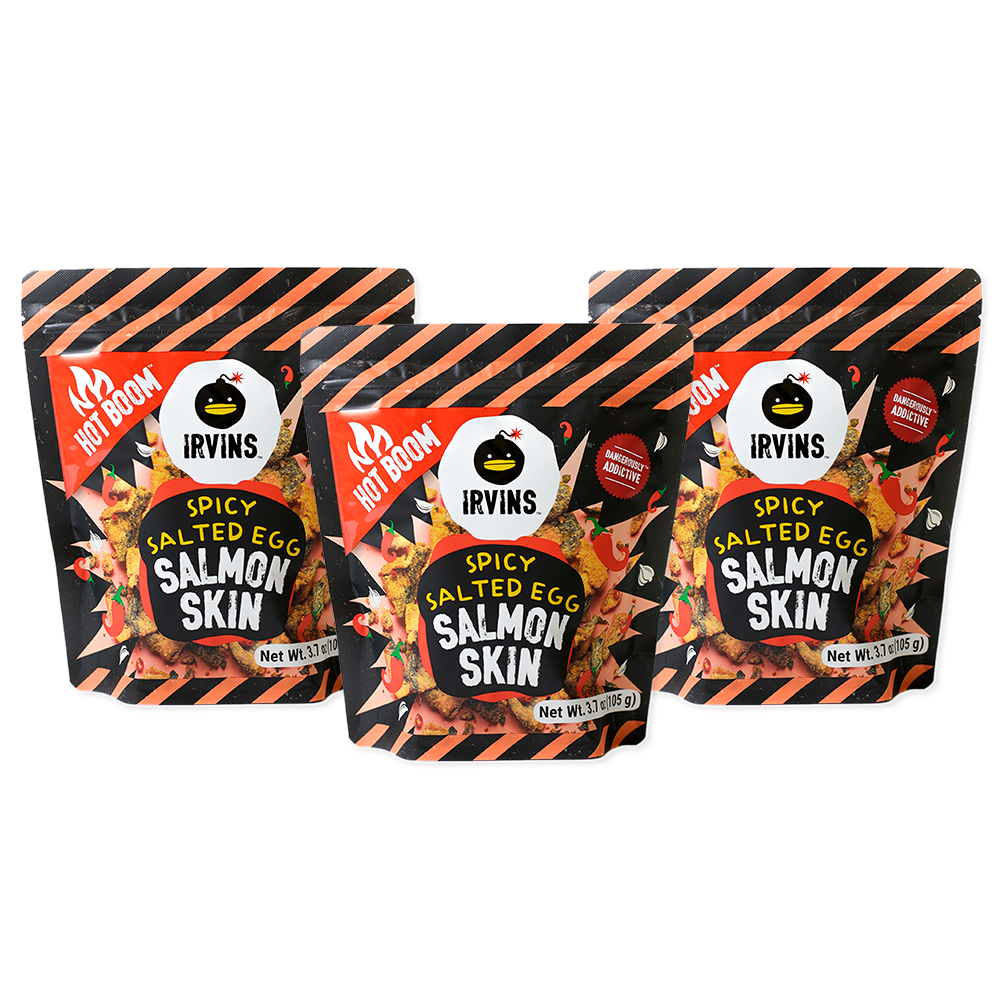 IRVINS Spicy Salted Egg Salmon Skin Pack