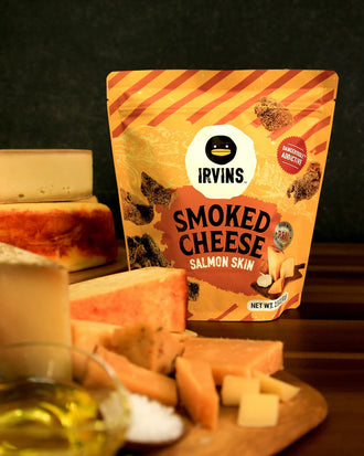 IRVINS Smoked Cheese Salmon Skin Single