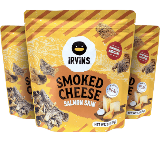Smoked Cheese Salmon Skin Pack ( 3 packs of 2.8oz bag)